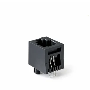 4P4C 180 degree straight modular jack PCB mounting